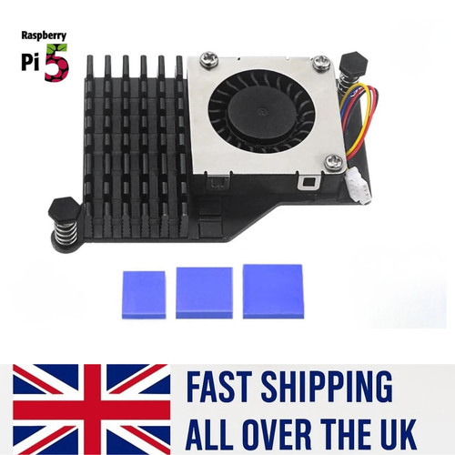 Black aluminum heatsink - black,