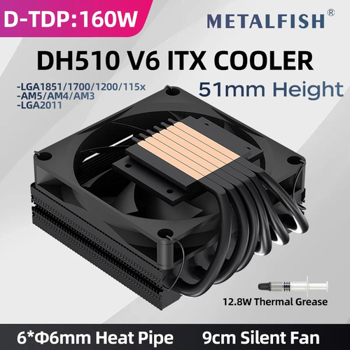 Dh510 low profile heat pipe - profile,